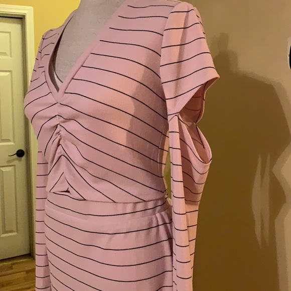 NWT BCBG Generation Light Pink Striped Skirt Set Size M - Picture 5 of 9